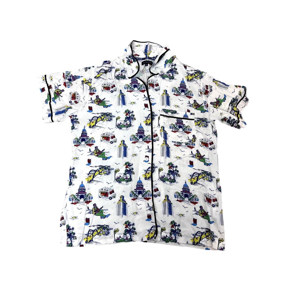 Charming Katie Kime Austin Scene Print Pajama Set - Women's Medium